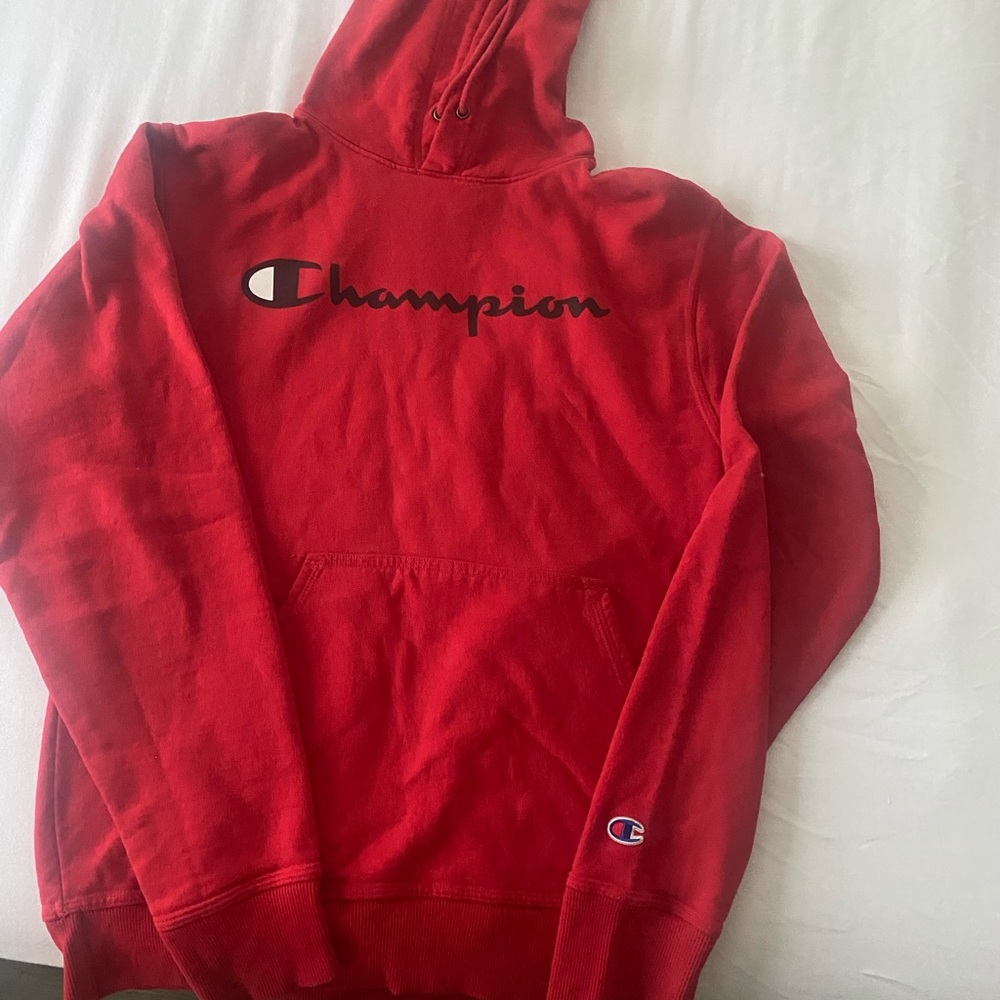 Red Champion Hoodie